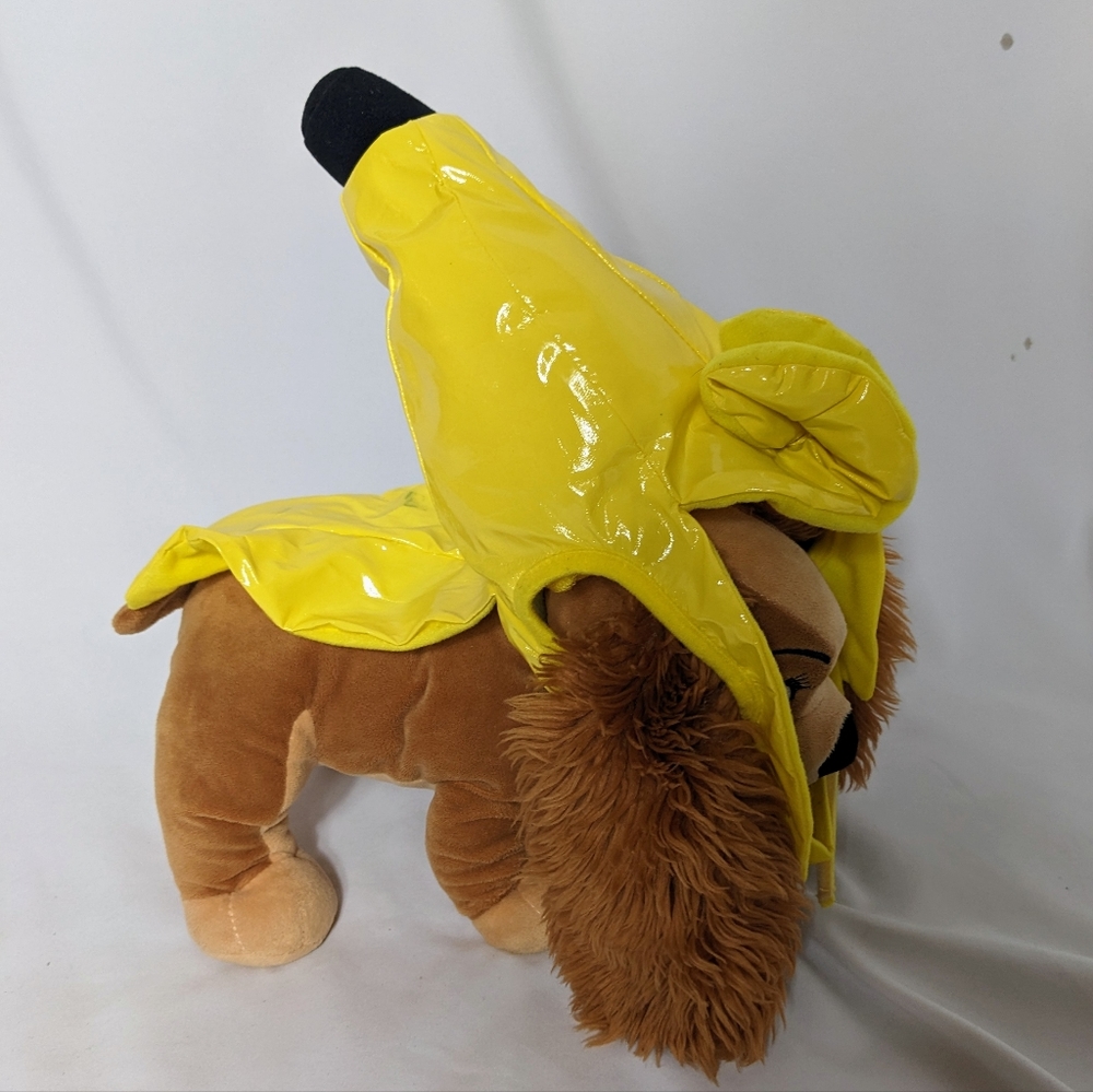 Soft Banana Shaped Yellow Dog Hat Cap Pet Costume Headwear Size XL HAT ONLY